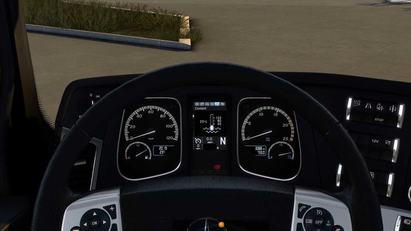ETS2: Mercedes Actros MP4 Improved Dashboard - 1.44 v 1.3 Trucks, Mods,  Interieurs, Other, Mercedes Mod für Eurotruck Simulator 2