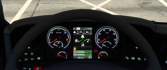 Trucks Scania R & Streamline Improved Dashboard - 1.44 Eurotruck Simulator mod