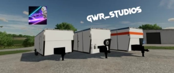 Sonstige Anhänger 30FT Box trailer pack Landwirtschafts Simulator mod