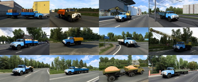 Trucks ZIL Traffic Pack - 1.44 Eurotruck Simulator mod