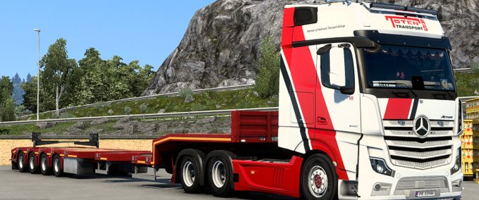 Mods Mercedes Actros MP5 Toten Transport Skin (Exclusive) Eurotruck Simulator mod