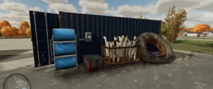 Platzierbare Objekte Container-Werkstatt Landwirtschafts Simulator mod