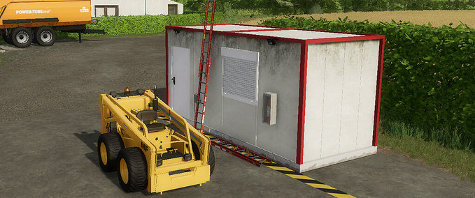 Platzierbare Objekte Container Mit Fahrzeugwerkstatt Landwirtschafts Simulator mod