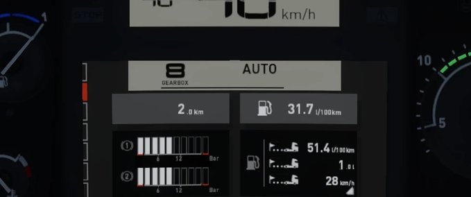 Trucks Renault T Realistic Dashboard Computer - 1.44/1.45 Eurotruck Simulator mod