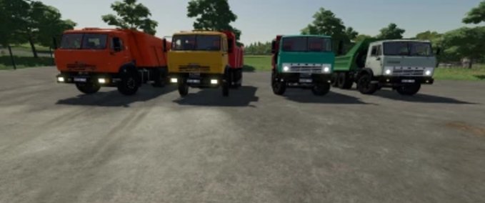 Trucks Kamaz Dump truck Farming Simulator mod