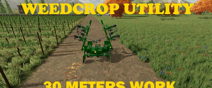 Sonstige Anbaugeräte WeedCrop Utility Landwirtschafts Simulator mod