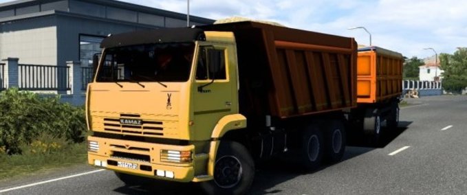 Trucks KAMAZ 6520 & Anhänger SZAP 83571 - 1.44/1.45 Eurotruck Simulator mod