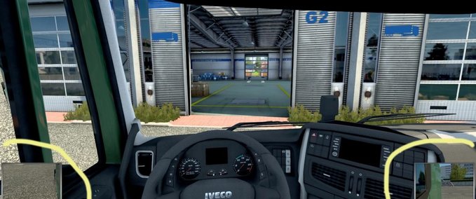 Trucks LOW HUD MIRRORS - 1.45 Eurotruck Simulator mod