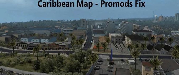Maps Caribbean Map – Promods Fix - 1.44  American Truck Simulator mod