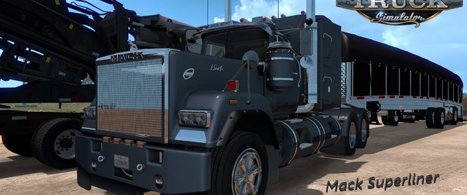 Trucks Mack Superliner Truck + Interior by Fury6 (1.45.x) American Truck Simulator mod