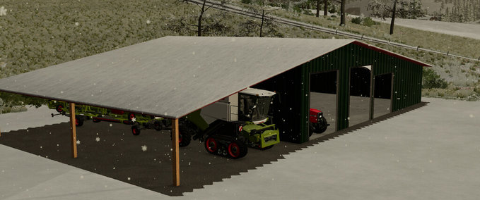 Platzierbare Objekte Maschinenhalle Mit Schleppdach Landwirtschafts Simulator mod