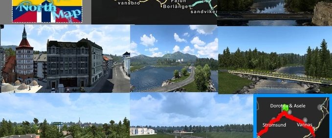 Maps Promods Addon: Karte "Der kalte Norden" - 1.44 Eurotruck Simulator mod