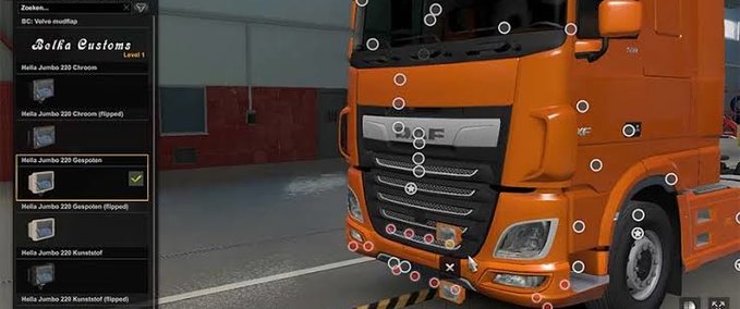 Trucks Tuning Slots für alle SCS LKWs - 1.45 Eurotruck Simulator mod