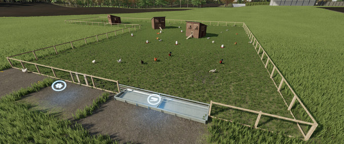 Gebäude mit Funktion Großer Platzierbarer Hühnerstall Landwirtschafts Simulator mod