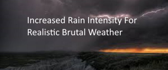 Trucks Increased Rain Intensity For Realistic Brutal Weather  American Truck Simulator mod