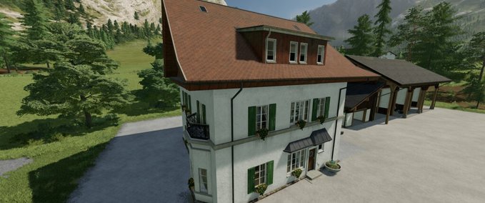 Platzierbare Objekte Alpenhaus (Fertighaus) Landwirtschafts Simulator mod