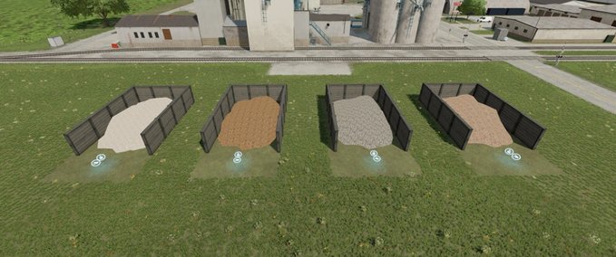 Placeable Objects Storage Piles For Earth Fruits And Stones Farming Simulator mod