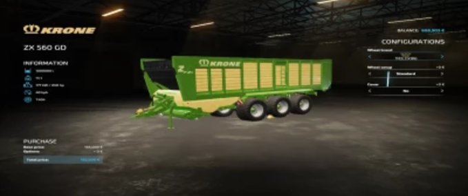 Silage Krone zx560GD Landwirtschafts Simulator mod