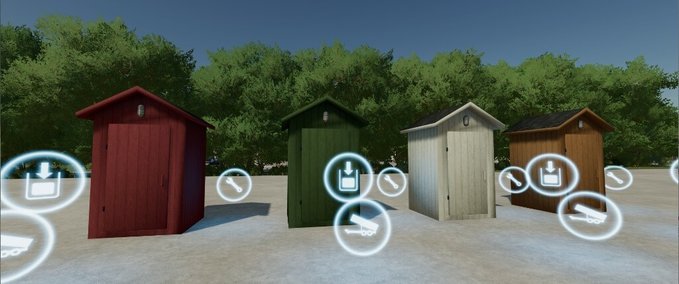 Platzierbare Objekte Plumpsklo Landwirtschafts Simulator mod