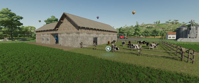 Platzierbare Objekte Kuhstall Mit Garage Landwirtschafts Simulator mod