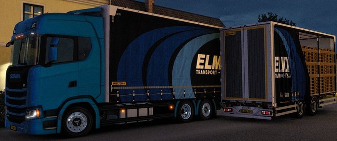 Trucks Scania NG/R/S & RJL Wielton Tandem - 1.44/1.45 Eurotruck Simulator mod