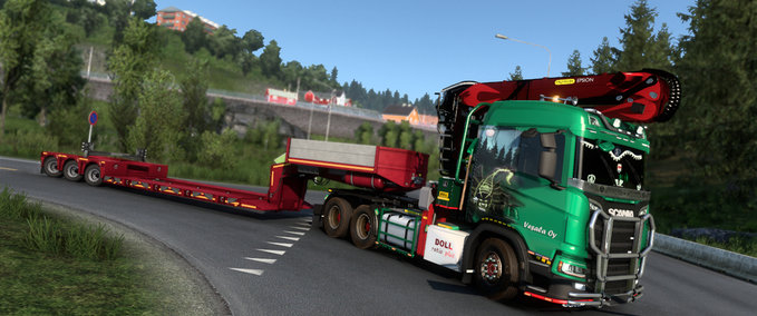Trailer Doll Long Wood Chassis - 1.44/1.45 Eurotruck Simulator mod