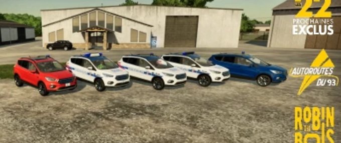 PKWs Ford Kuga Polizei Municipale Landwirtschafts Simulator mod