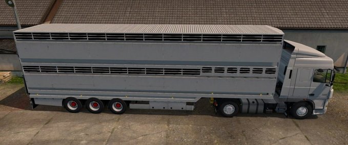 Trailer OWNABLE SEMI TRAILER-CATTLE CARRIER - 1.45 Eurotruck Simulator mod