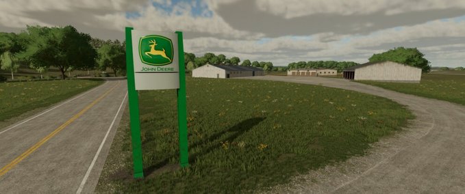 Platzierbare Objekte John Deere-Händlerschild Landwirtschafts Simulator mod