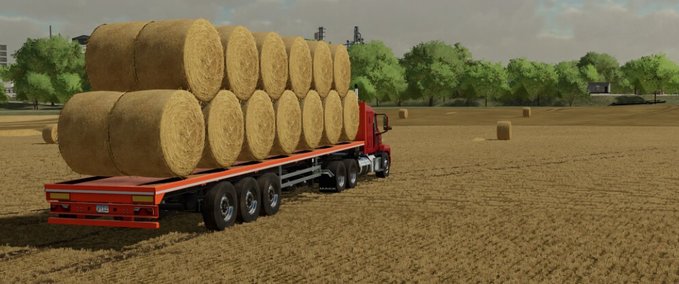 Ballentransport Eidechsen-Anhänger Landwirtschafts Simulator mod