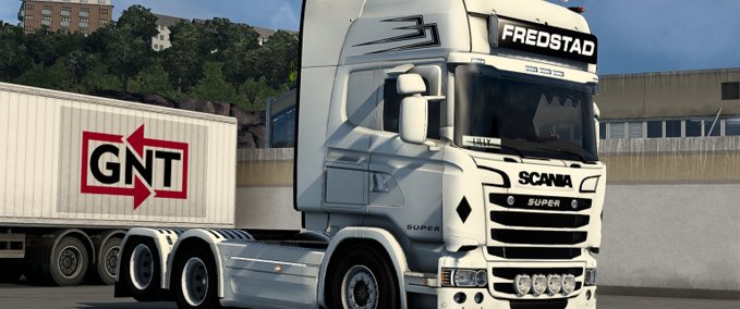 Mods Scania RJL Fredstad Skin Eurotruck Simulator mod