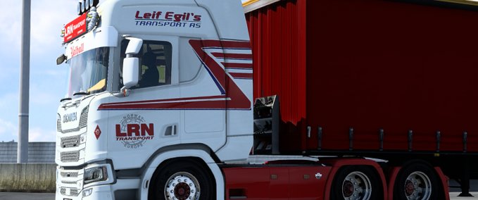 Mods Scania R LRN / Leif Egil Transport Valhall Skin Eurotruck Simulator mod