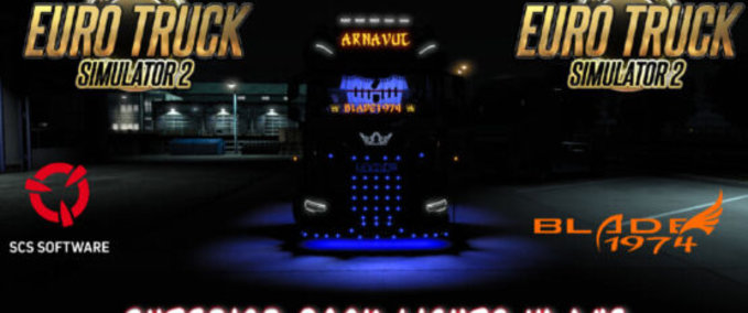 Trucks Interior Back Lights - 1.45 Eurotruck Simulator mod