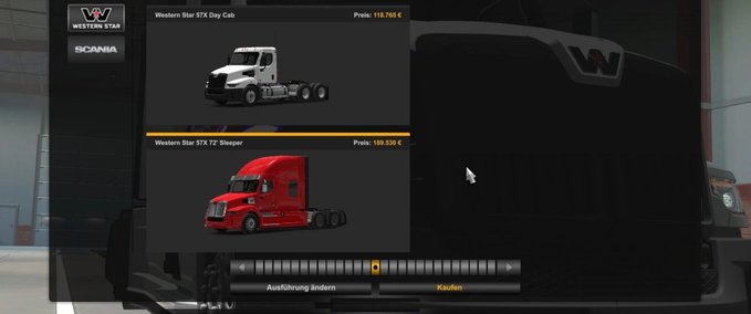 Trucks WESTERN STAR 57X - 1.45 Eurotruck Simulator mod
