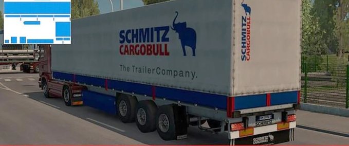 Trailer SCHMITZ CARGOBULL REWORKED - 1.45 Eurotruck Simulator mod