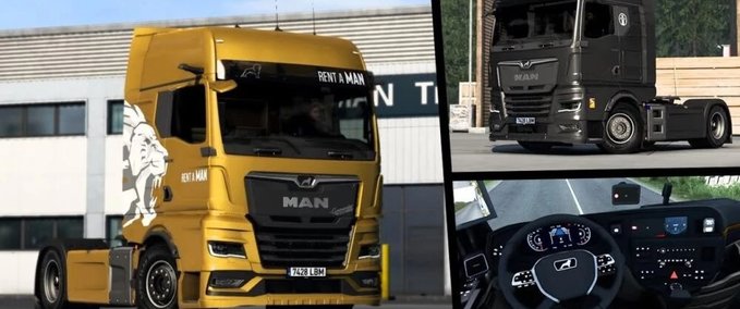 Trucks MAN TGX GS 18.510 NEW GENERATION + ANHÄNGER - 1.45 Eurotruck Simulator mod