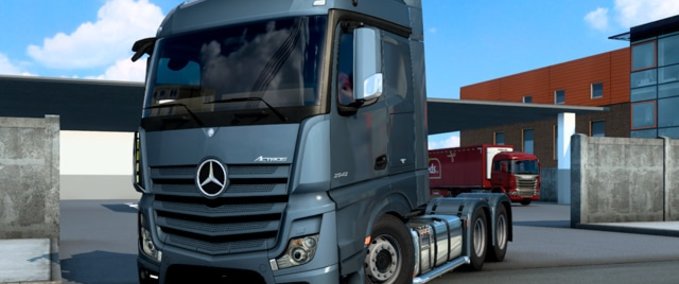 Trucks New Mercedes Actros 2022 - 1.45 Eurotruck Simulator mod