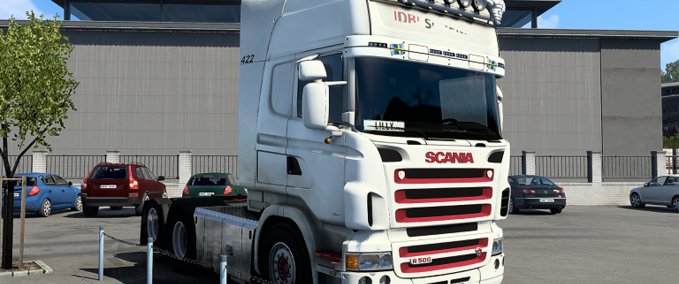 Mods Scania RJL Ex DB Schenker used Skin Eurotruck Simulator mod