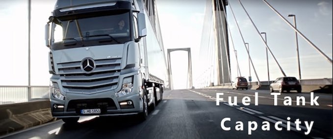 Trucks MB Actros 2014 MP4 Fuel Capacity - 1.45 Eurotruck Simulator mod