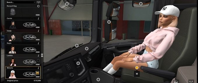 Trucks Weibliche Passagiere von Chris Mursaat - 1.45 Eurotruck Simulator mod