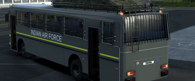 Trucks INDIAN ARMY TATA BUS 1.40 - 1.45 Eurotruck Simulator mod