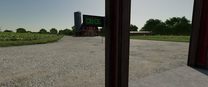 Platzierbare Objekte Digitale Uhr Landwirtschafts Simulator mod