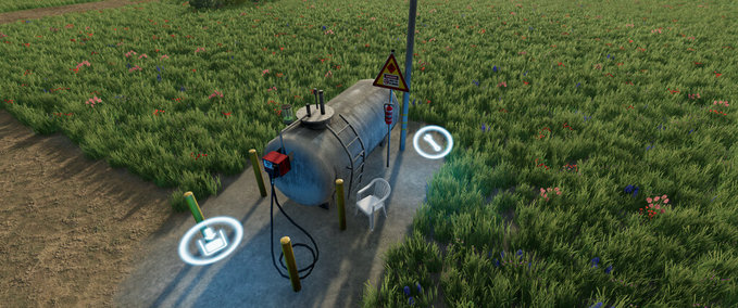 Platzierbare Objekte Einfacher Dieseltank Landwirtschafts Simulator mod
