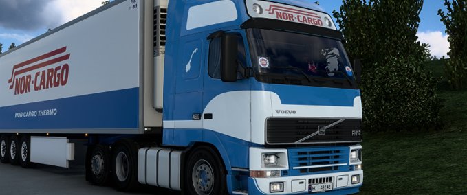 Mods Volvo FH12 MK1 Nor Cargo Skin Eurotruck Simulator mod