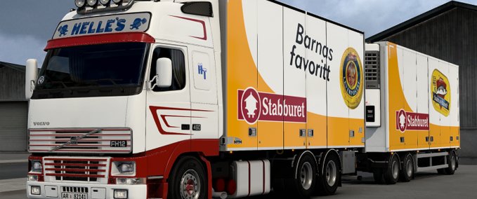 Volvo Volvo FH12 MK1 Helles Transport Combo Skin Eurotruck Simulator mod