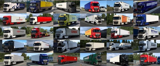 Trucks AI Combo Trucks in Traffic - 1.45 Eurotruck Simulator mod