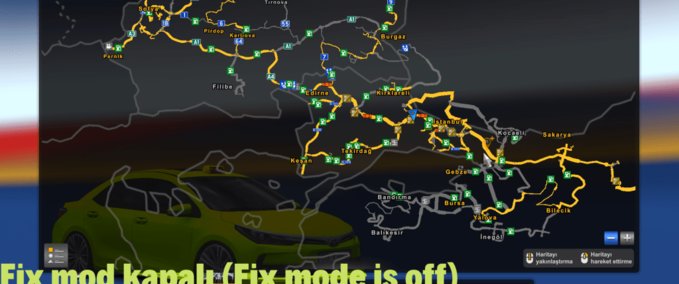 Mods Onal Turkey Map Mod Map Zoom Fix  Eurotruck Simulator mod