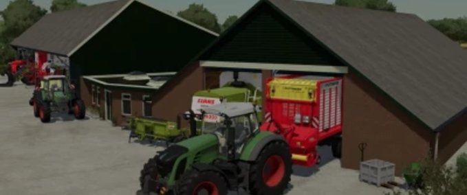 Platzierbare Objekte Niederländischer Bauunternehmer Schuppen Landwirtschafts Simulator mod