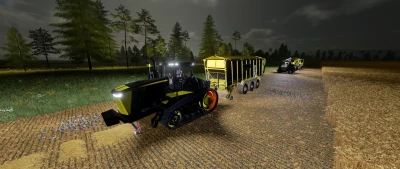 John Deere 9RT Schwarz & Gelb TOMMOD - Thumbnail 1