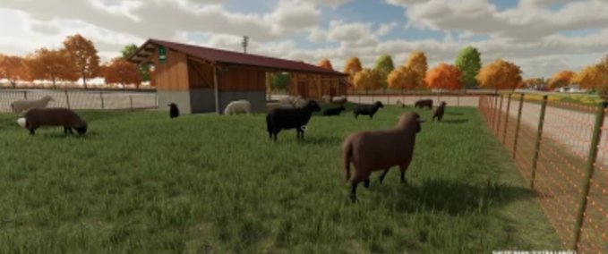 Platzierbare Objekte Extra großer Schafstall Landwirtschafts Simulator mod